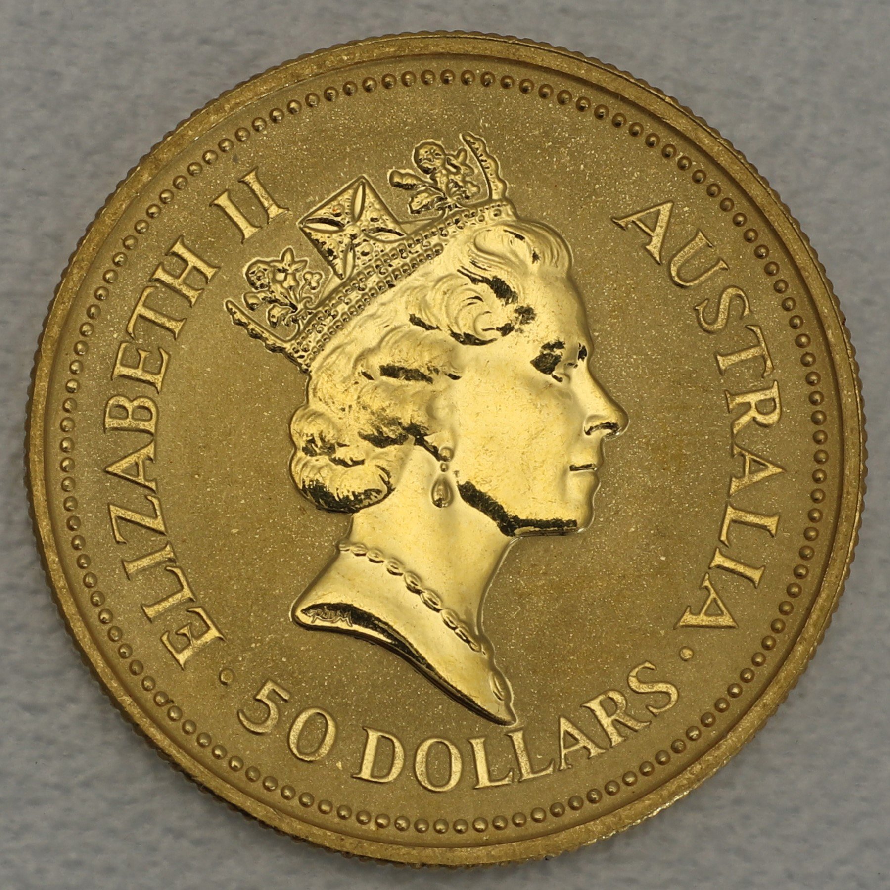 Goldmünze 1/2oz "Australian Nugget" 1988 (Australien) - Detailansicht 1