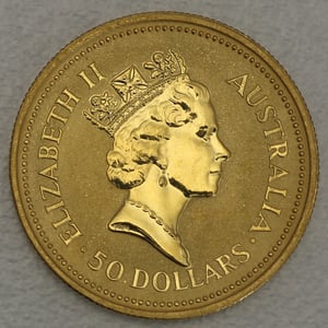 Goldmünze 1/2oz "Australian Nugget" 1988 (Australien) - Miniaturansicht 2