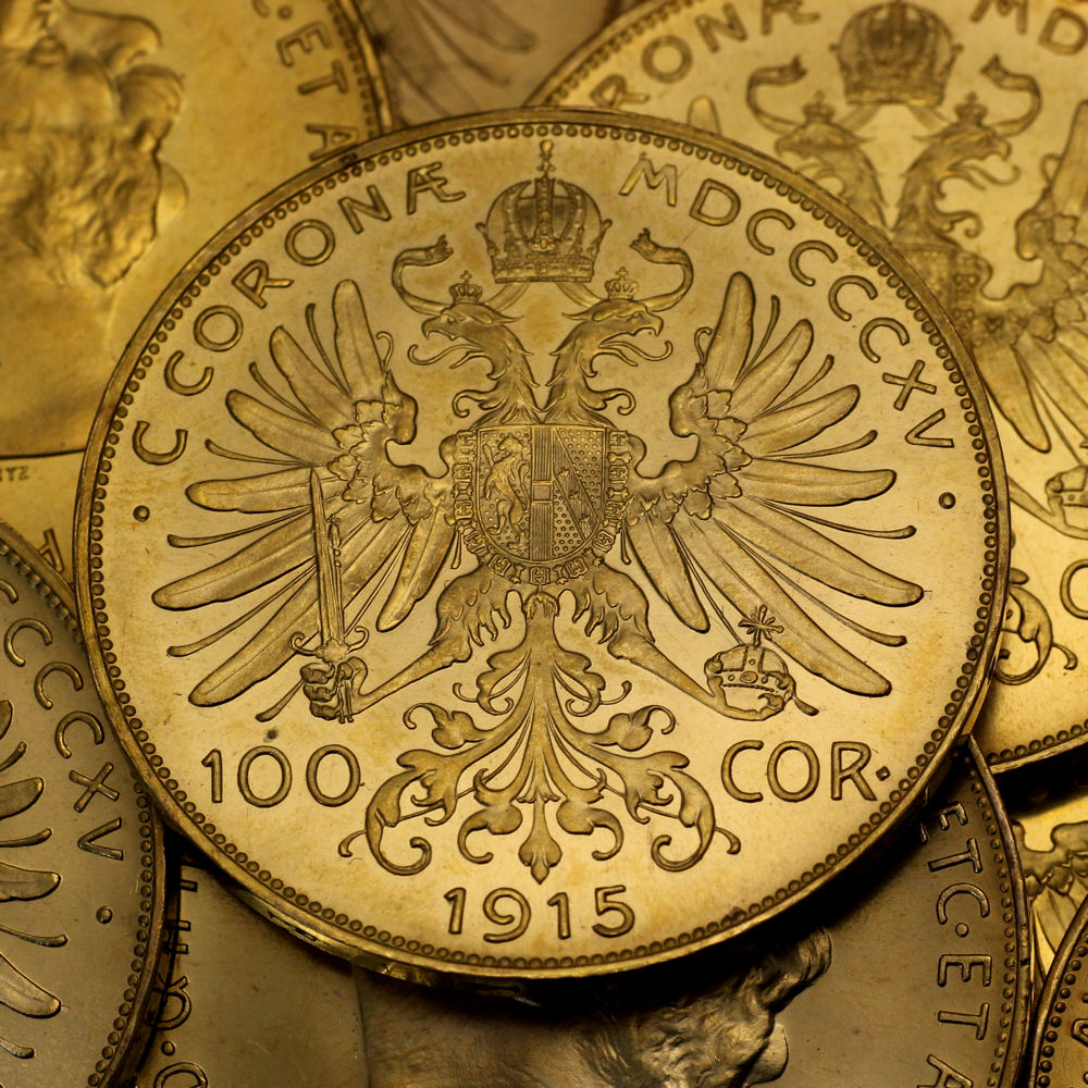 Goldmünze 10 x 100 Kronen "Franz Joseph I." 1915 Investmentpaket Nachprägung (Österreich) - Detailansicht 3