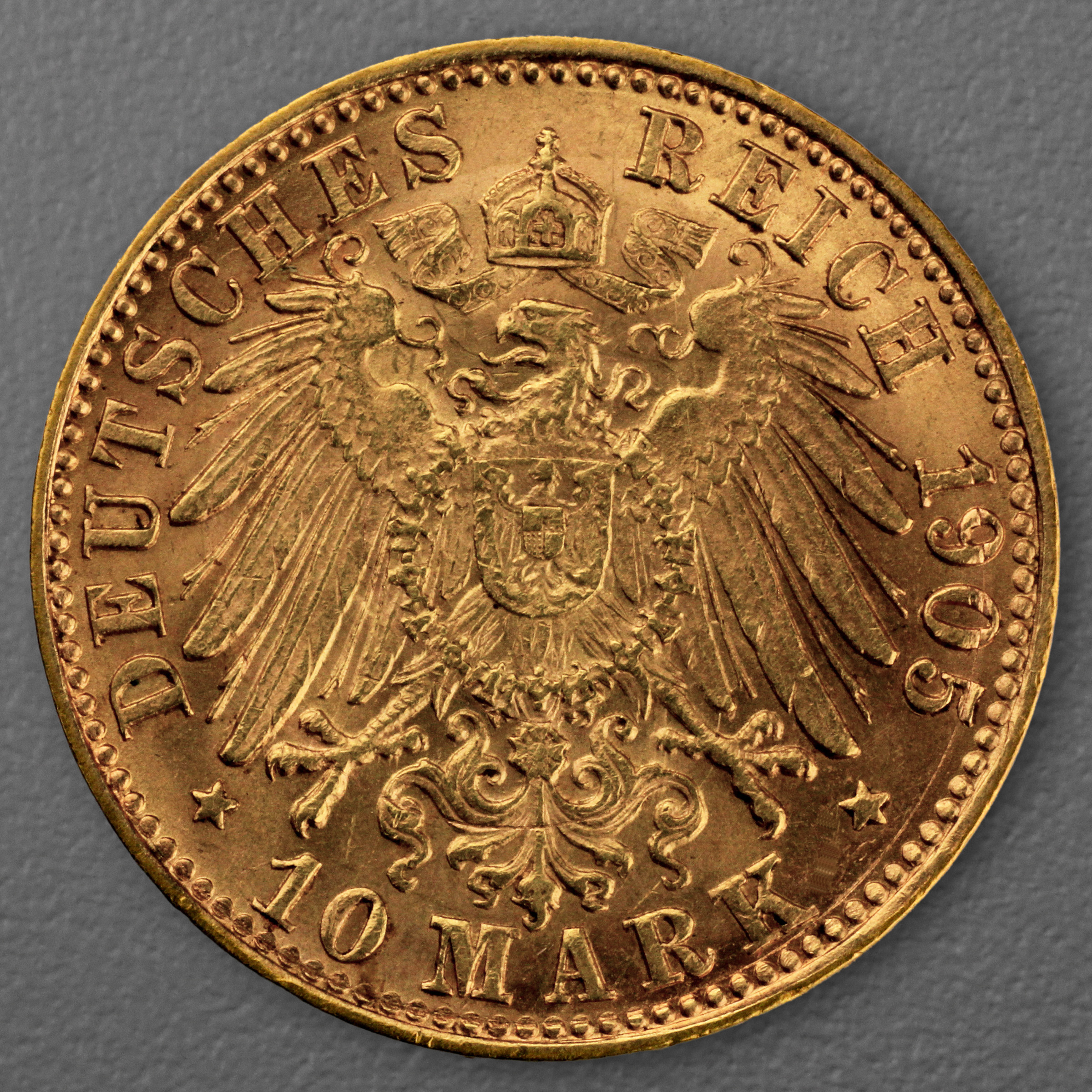 Goldmünze 10 Mark "Stadtwappen Hamburg" 1905-J J.211 (Hamburg) - Detailansicht 1