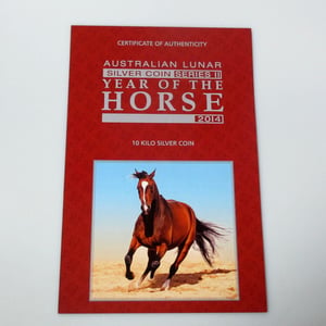 Silbermünze 10kg "Pferd" 2014 Lunar II – Year of the Horse (Australien) - Miniaturansicht 6