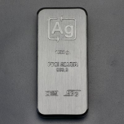 Silberbarren 1kg (Ag), Strangguss - Miniaturansicht 1