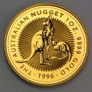 Goldmünze 1oz "Känguru" 1996 Australian Nugget (Australien) - Hauptansicht