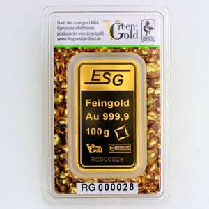 Goldbarren 100g "Auropelli" Responsible-Gold - Miniaturansicht 2