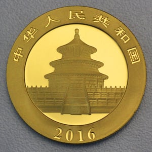 Goldmünze 15g "Panda" 2016 (China) - Miniaturansicht 2
