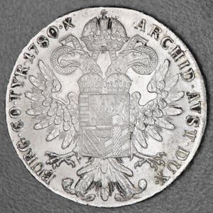Silbermünze "1 Maria Theresien Taler" (Österreich) - Miniaturansicht 2