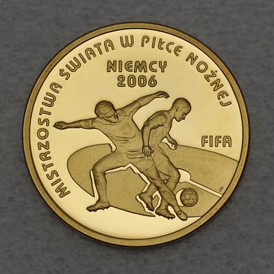 Goldmünze 100 Zloty "FIFA Fußball WM" 2006 Deutschland (Polen) - Miniaturansicht 2