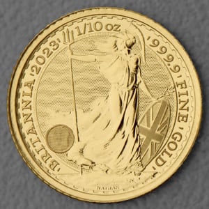 Goldmünze 1/10oz "Britannia" 2023 Elizabeth II. (Großbritannien) - Hauptansicht