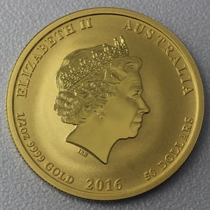 Goldmünze 1/2oz "Affe" 2016 Lunar II – Year of the Monkey (Australien) - Miniaturansicht 2