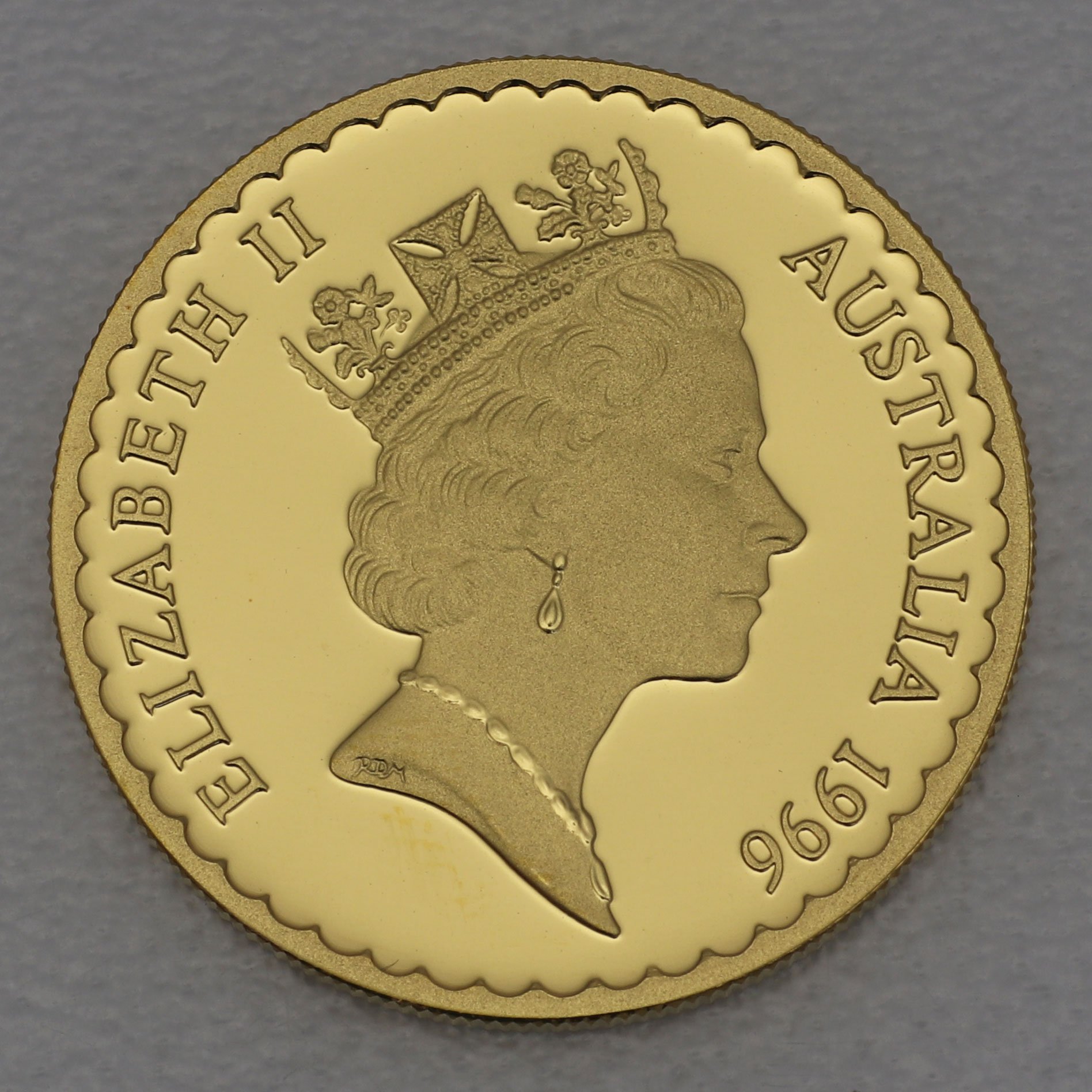 Goldmünze 100 Dollars "Tasmanian Blue Gum" 1996 Floral Emblems (Australien) - Detailansicht 1
