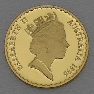 Goldmünze 100 Dollars "Tasmanian Blue Gum" 1996 Floral Emblems (Australien) - Miniaturansicht 2