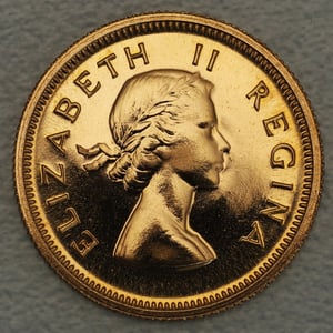 Goldmünze 1/2 Pound "Elizabeth II." (Südafrika) - Hauptansicht