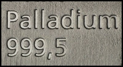 Palladiumbarren 500g "Resale" - Miniaturansicht 2