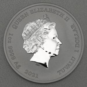 Silbermünze 1oz "Poseidon" 2021 Gods of Olympus (Tuvalu) - Miniaturansicht 2