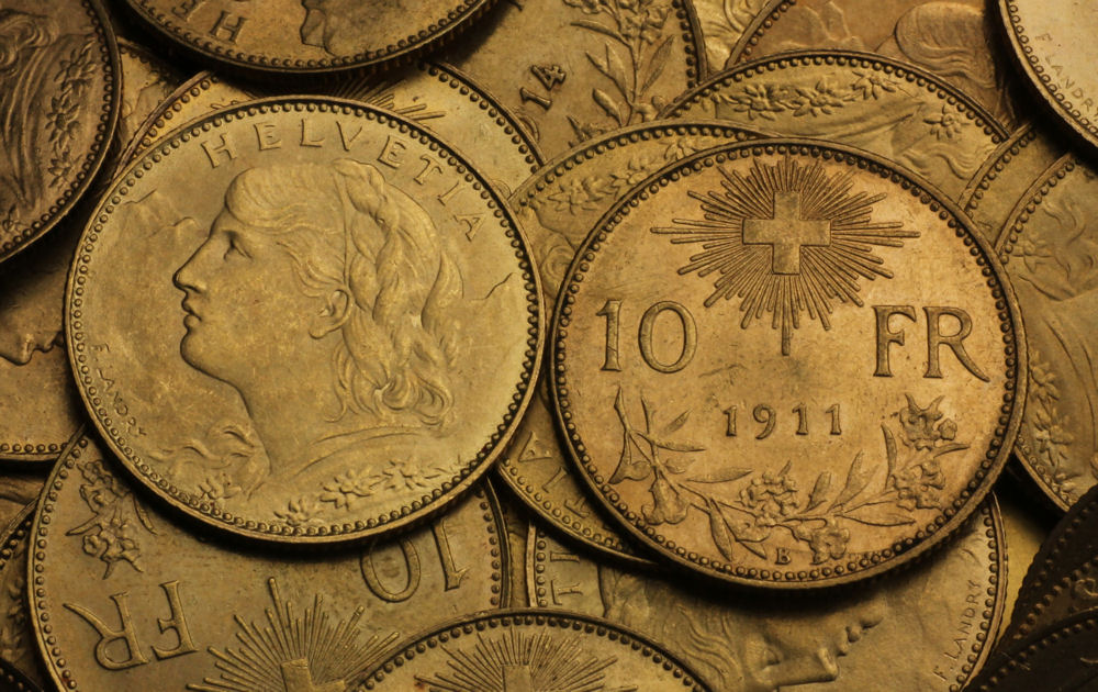 Goldmünze 10 SFR "Vreneli" (Schweiz) - Detailansicht 2