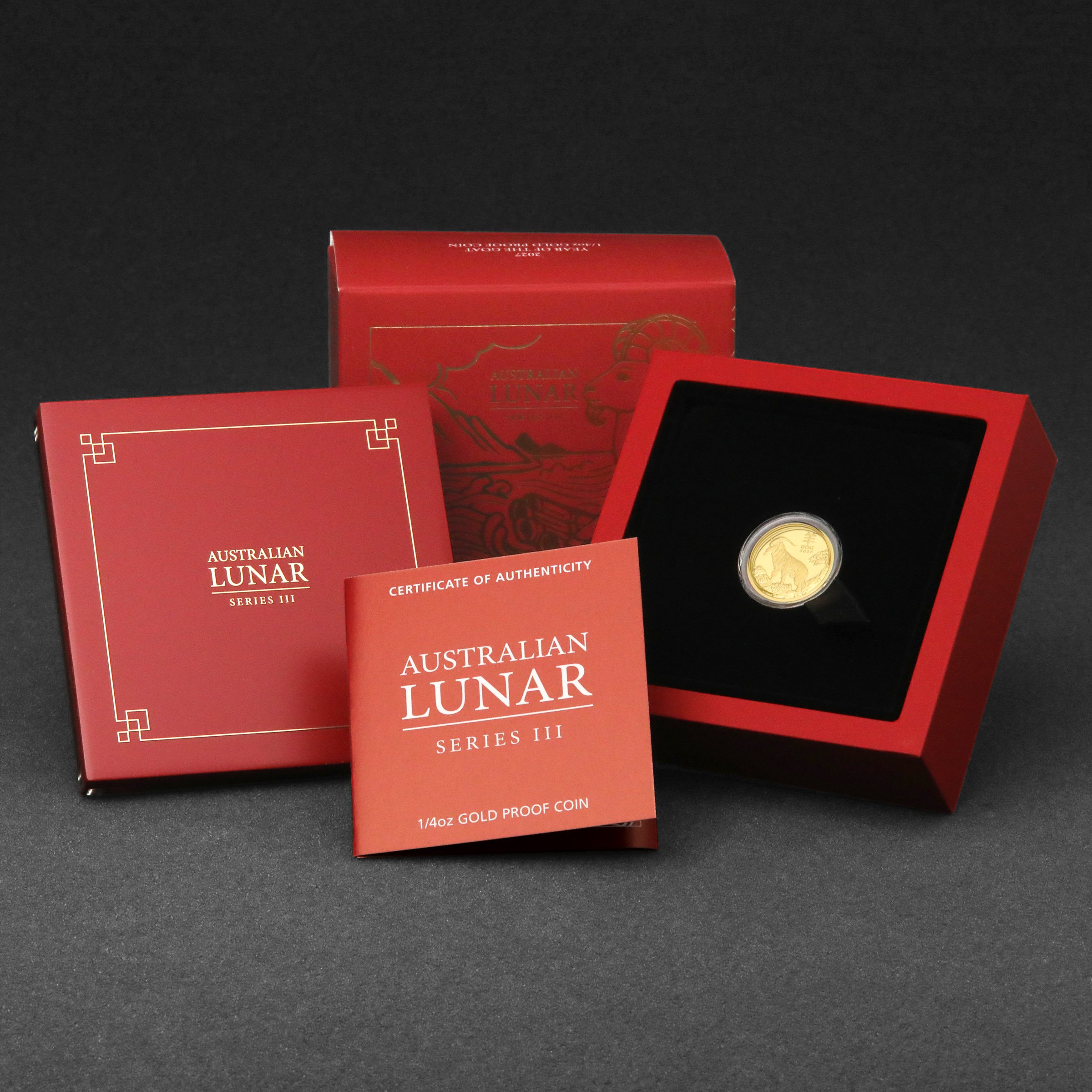 Goldmünze 1/4oz "Ziege" 2027 (PP) Lunar III – Year of the Goat (Australien) - Detailansicht 4