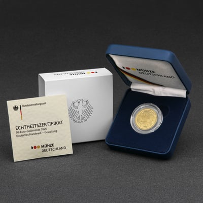 Goldmünze 50 Euro "Gestaltung" 2026 Deutsches Handwerk (Deutschland) - Miniaturansicht 5
