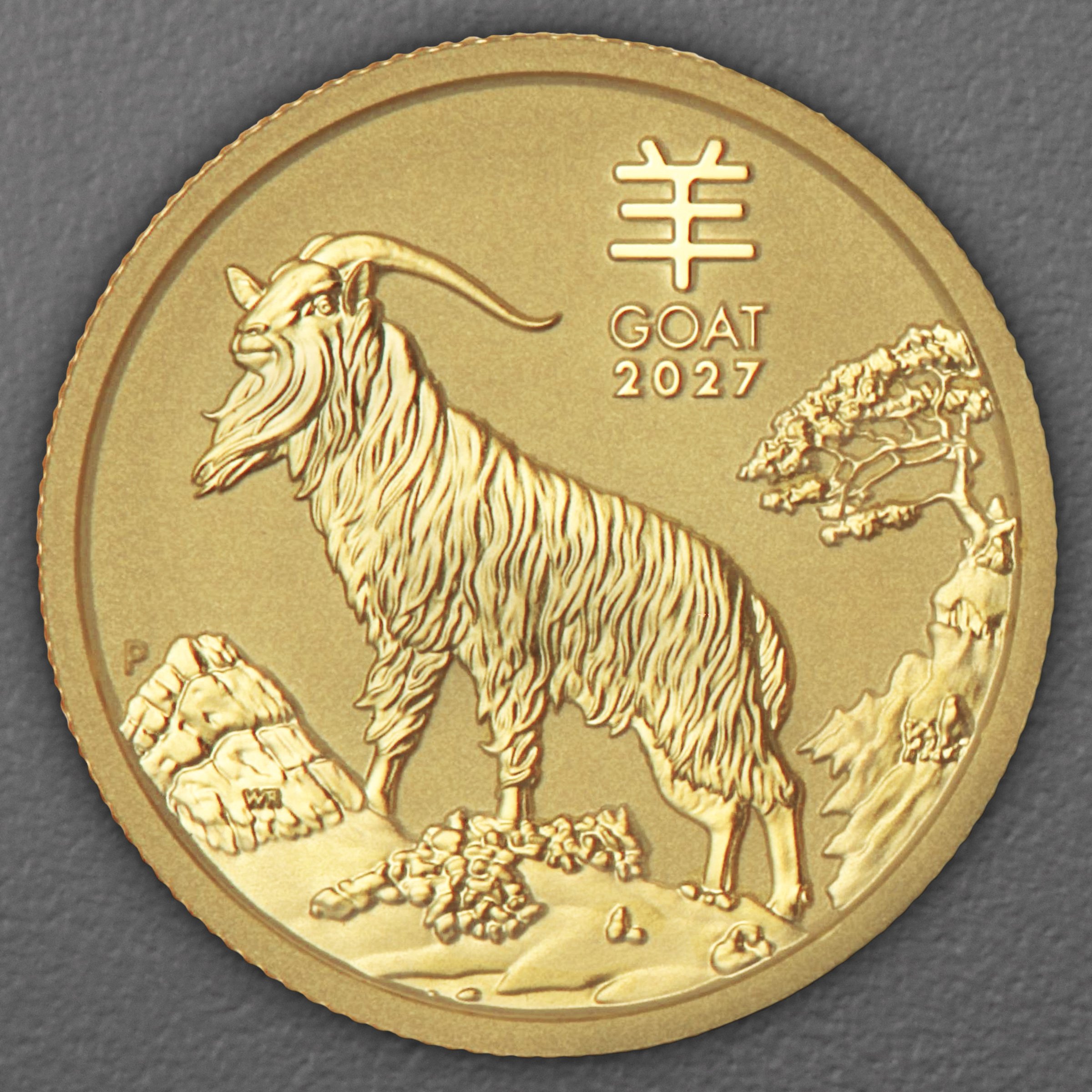 Goldmünze 1/4oz "Ziege" 2027 Lunar III – Year of the Goat (Australien) - Hauptansicht
