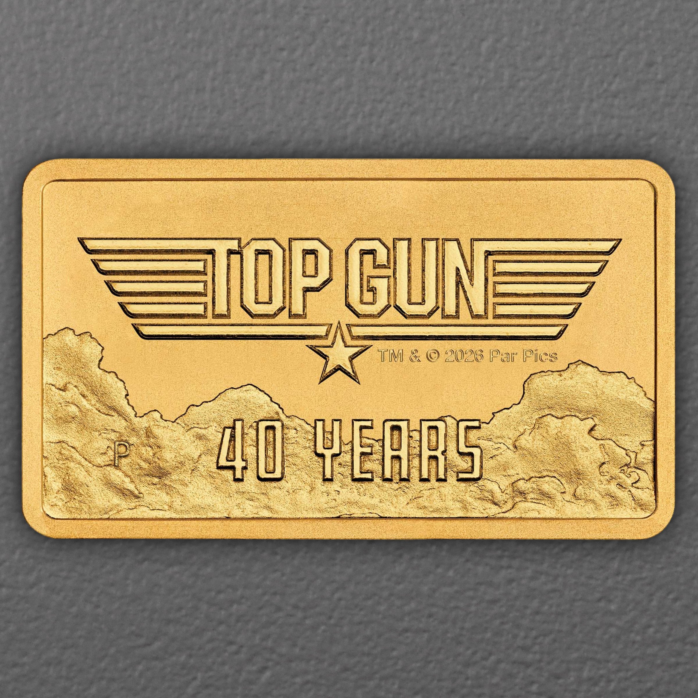 Gold Münzbarren 1g "40 Years of Top Gun" 2026 (Tuvalu) - Hauptansicht