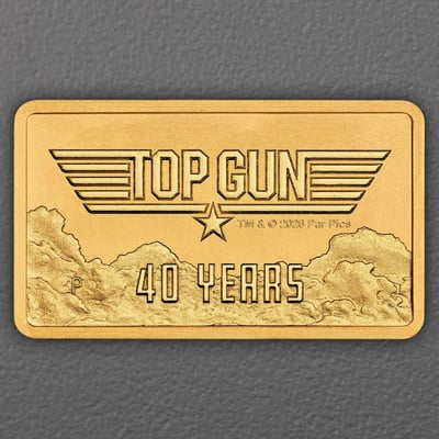Gold Münzbarren 1g "40 Years of Top Gun" 2026 (Tuvalu) - Hauptansicht