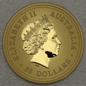 Goldmünze 1/2oz "Känguru" 2005 Australian Nugget (Australien) - Miniaturansicht 2