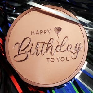 Kupfermedaille "Happy Birthday" Gravurmedaille - Miniaturansicht 6