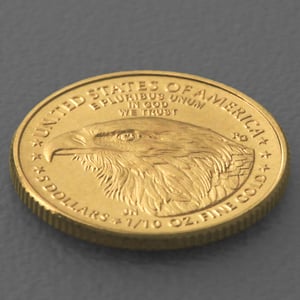 Goldmünze 1/10oz "American Eagle" 2024 (USA) - Miniaturansicht 3