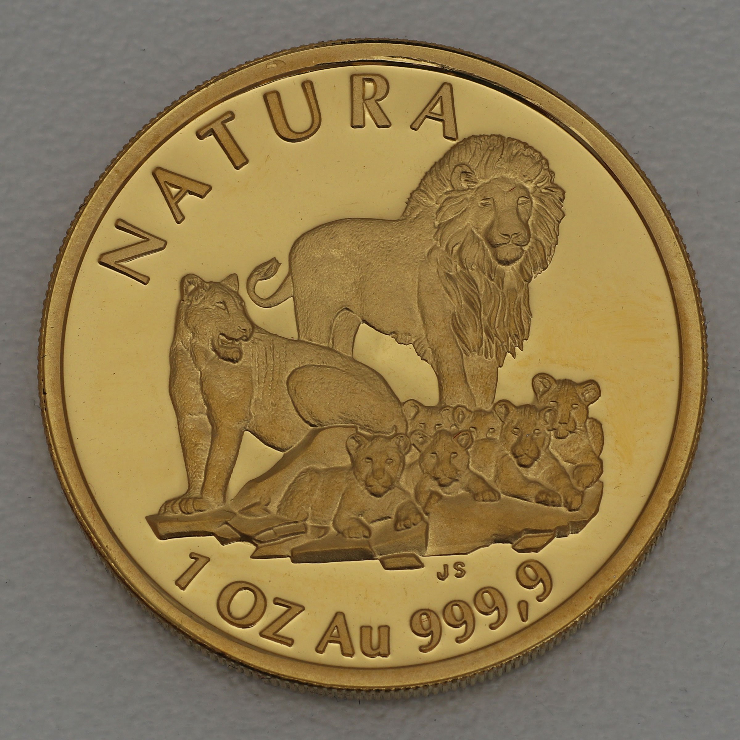 Goldmünzen "The Lion" 1994 Natura Set 4-teilig Big Five (Südafrika) - Detailansicht 5