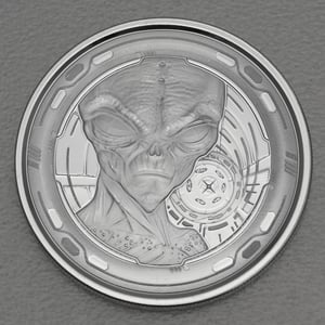 Silbermünze 1oz "Alien" 2022 (Ghana) - Hauptansicht