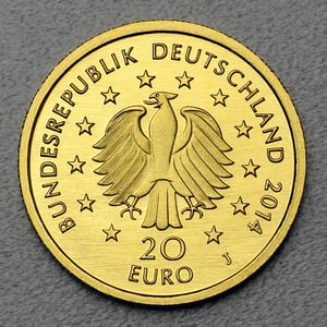 Goldmünze 20 Euro "Kastanie" 2014 Deutscher Wald (Deutschland) - Miniaturansicht 2