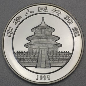 Silbermünze 1oz "Panda" 1999 (China) - Miniaturansicht 2