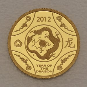 Goldmünze 1/10oz "Drache" 2012 Lunar II (RAM) – Year of the Dragon (Australien) - Hauptansicht