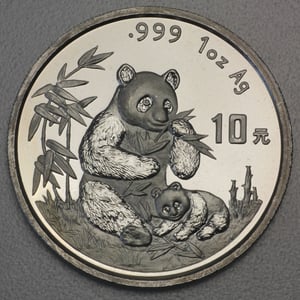 Silbermünze 1oz "Panda" 1996 (China) - Hauptansicht