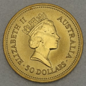 Goldmünze 1/2oz "Australian Nugget" 1987 (Australien) - Miniaturansicht 2