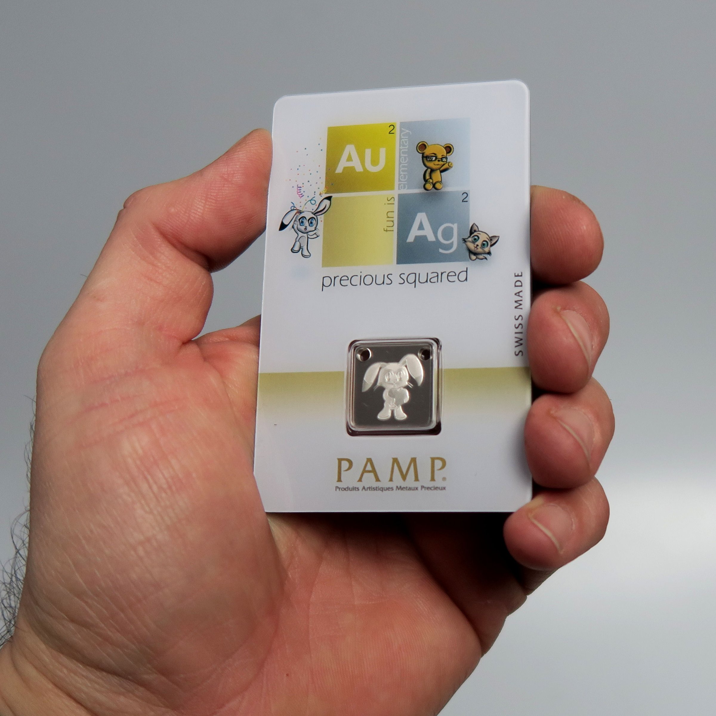 Silber-Schmuckbarren 5g "Bunny/Hase" PAMP - Detailansicht 2