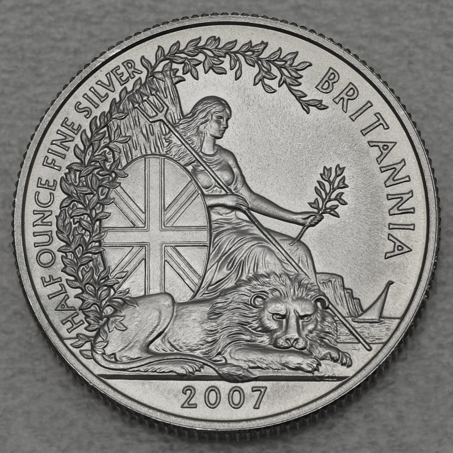 Silbermünzen 6 x 1/2oz "Britannia" 2007 (Satin PP) 20th Anniversary Set – 6-teilig (Großbritannien) - Detailansicht 6