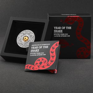 Silbermünze 1oz "Schlange" 2025 (AF) Rotating Charm – Year of the Snake (Tuvalu) - Miniaturansicht 5