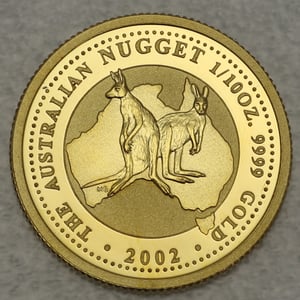 Goldmünze 1/10oz "Känguru" 2002 Australian Nugget (Australien) - Hauptansicht