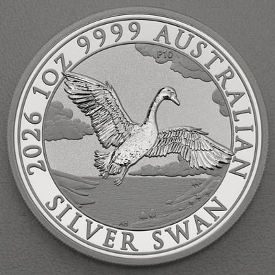 Silbermünze 1oz "Schwan" 2026 (Australien) - Hauptansicht
