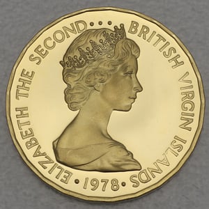 Goldmünze 100 Dollar "Coronation Jubilee" 1978 (Britische Jungferninseln) - Miniaturansicht 2
