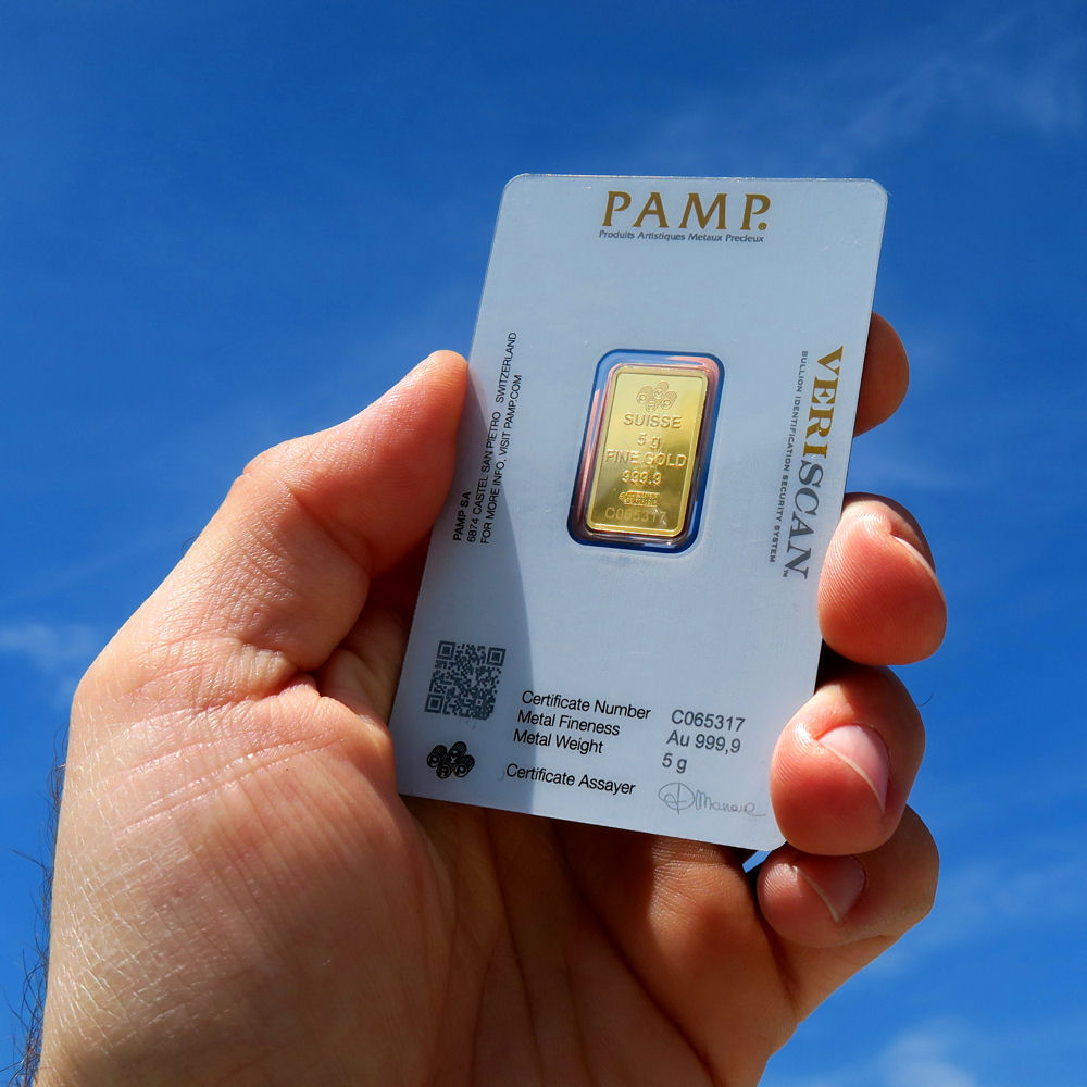 Goldbarren 5g PAMP "Fortuna" - Detailansicht 3