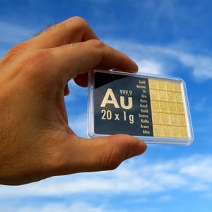 Goldtafel 20 x 1g "Au International" (Motivbox) - Miniaturansicht 5