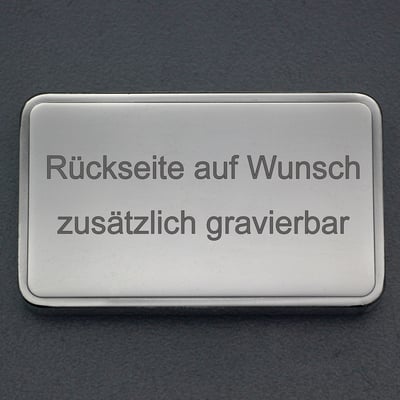 Silberbarren 1oz "Lorbeerkranz" gravierbar Recyclingsilber - Miniaturansicht 3