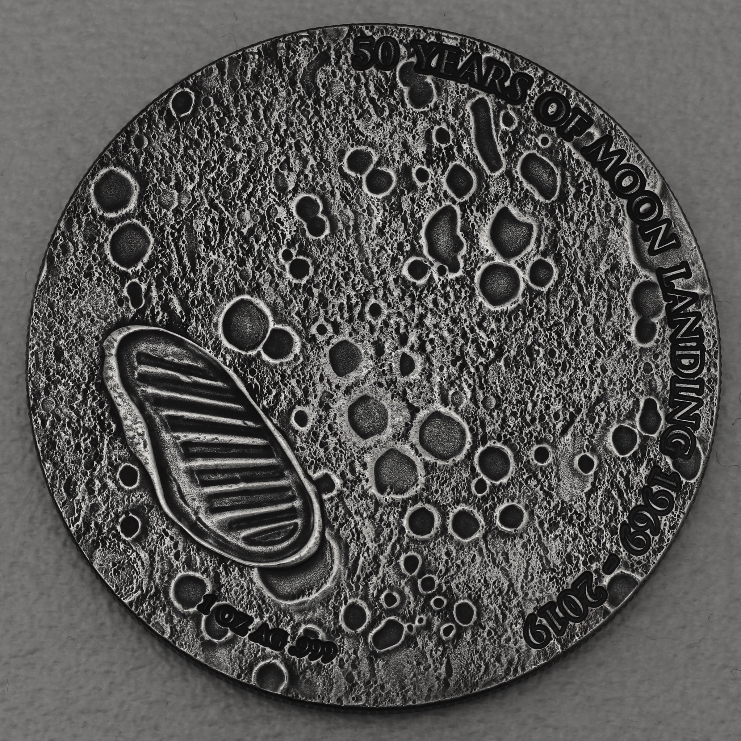 Silbermünze 1oz "50 Years of Moon Landing" 2019 AF (Kamerun) - Hauptansicht