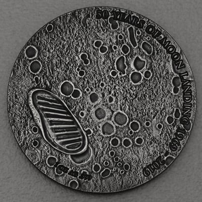 Silbermünze 1oz "50 Years of Moon Landing" 2019 AF (Kamerun) - Miniaturansicht 1