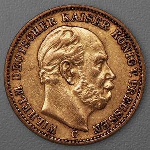 Goldmünze 20 Mark "Wilhelm I." 1872-C J.243 (Preußen) - Hauptansicht