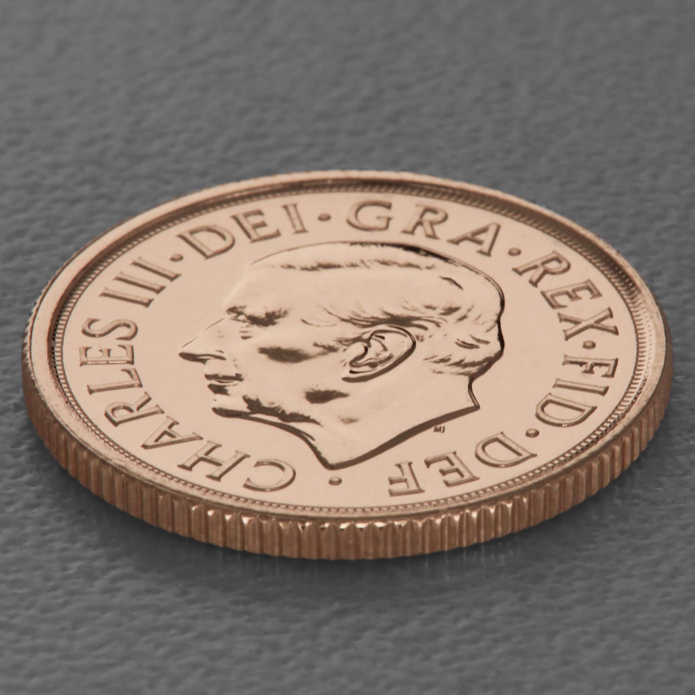 Goldmünze 1 Sovereign "Charles III." 2025 (Großbritannien) - Detailansicht 3