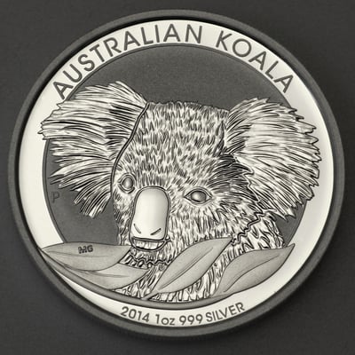 Silbermünze 1oz "Koala" 2014 (Australien) - Miniaturansicht 1