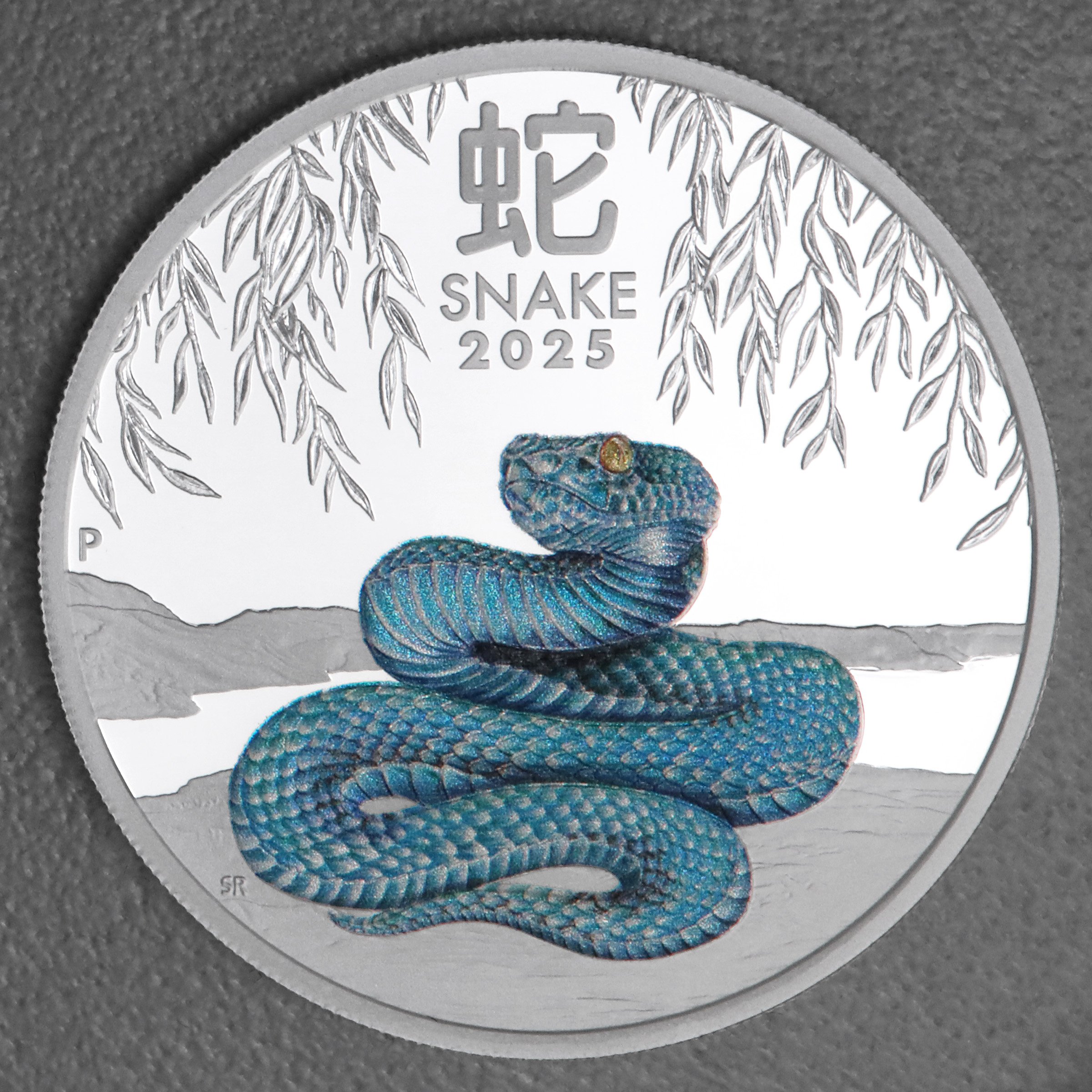Silbermünze 1oz "Schlange" 2025 (PP/koloriert) Lunar III – Year of the Snake (Australien) - Hauptansicht