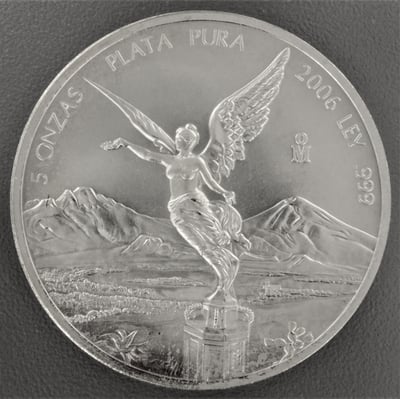 Silbermünze 5oz "Libertad" 2006 (Mexiko) - Miniaturansicht 1